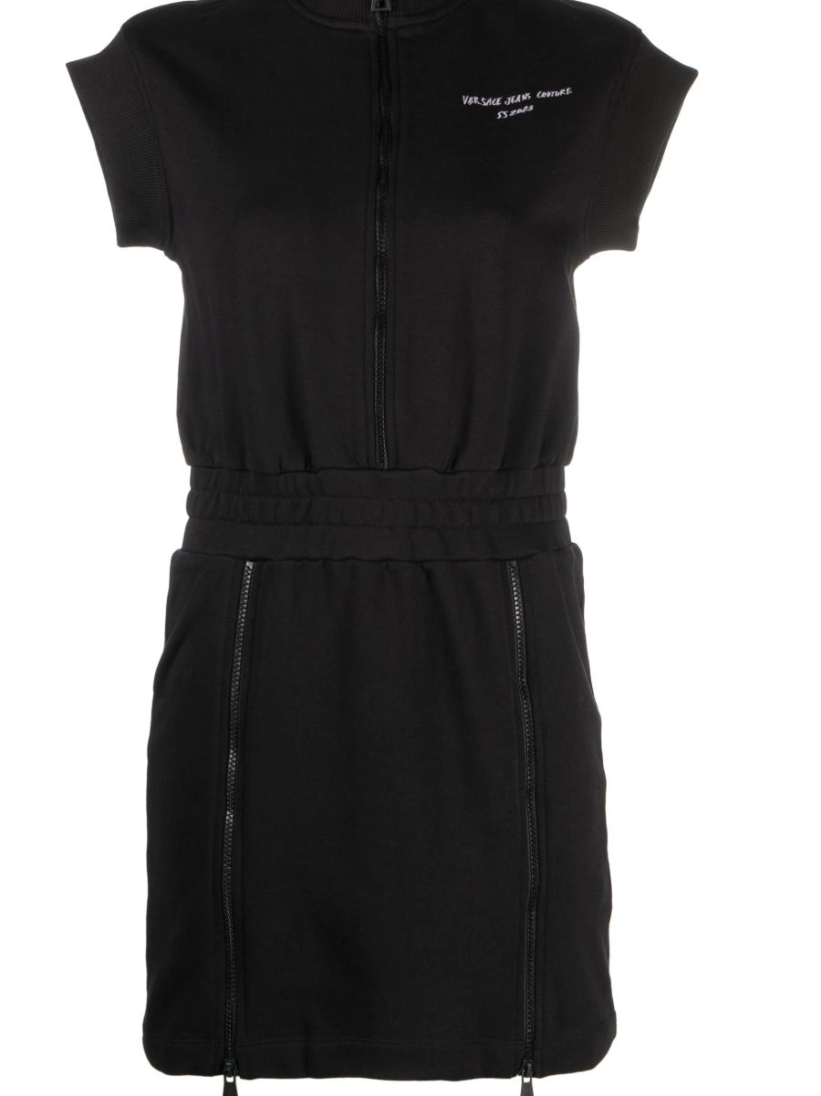 Cheap embroidered-logo Versace Couture sweatshirt Women Jeans dress 0811